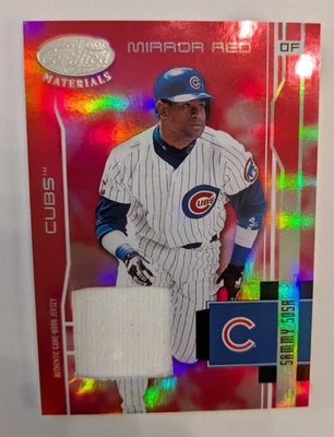 2003 Leaf Certified Materials Mirror Red 159/250 Relic SAMMY SOSA GU Jersey-Cubs - Image 1 of 2