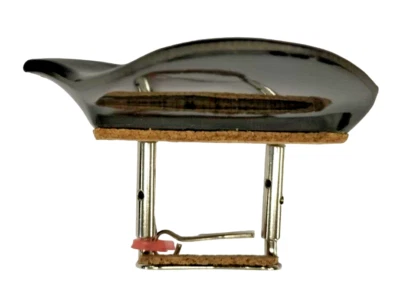 Mentoniera per Violino 1/2 e 1/4 in plastica Dresden Nera Made in Germany - Immagine 1 di 4