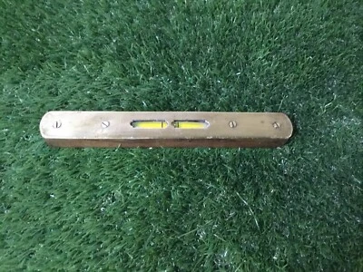 8" Vintage Mahogany Wooden & Brass Spirit Level - Image 1 of 4