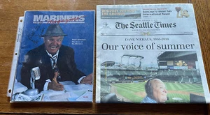 Dave Niehaus Autographed Signed Mariners Magazine and Seattle Times 11-11-2010 - Picture 1 of 8
