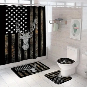 shower curtain decor bathroom set - Picture 1 of 4