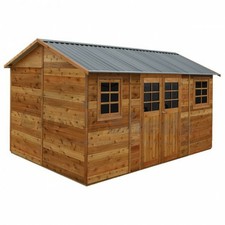 Hollydean 16x8 4.8m x 2.5m Stilla Timber Garden Shed + Free Delivery + Deck Box