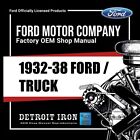 1932-1938 Ford Trucks and Cars Shop Manuals, Sales Data & Parts Books Kit