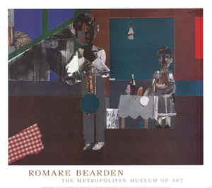 The Woodshed by Romare Bearden Art Print African American 1981 Poster 30x34 - Picture 1 of 2