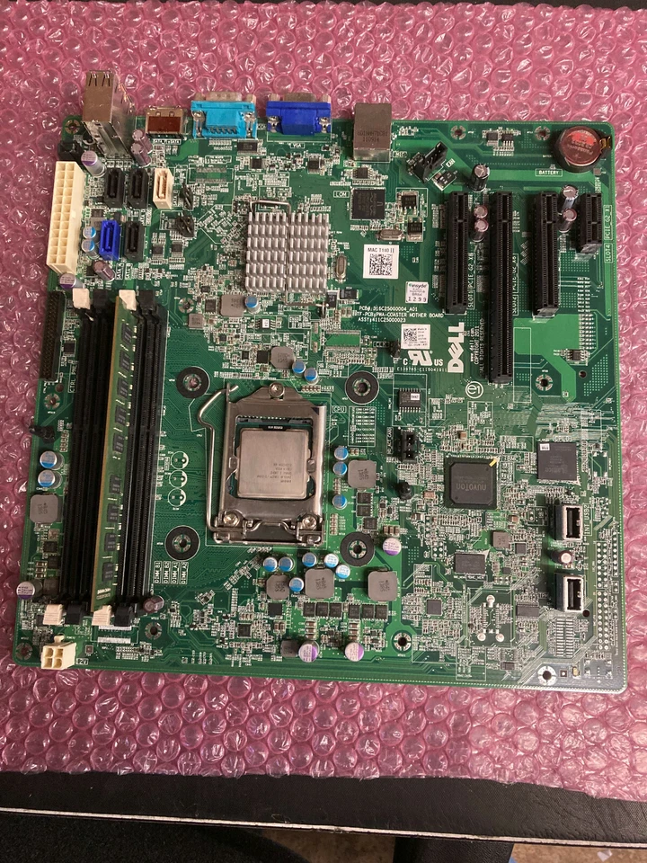 Dell Poweredge T110 II Motherboard 15TH9 With i3-2100 3.10GHZ & 4GB Memory - Image 1 of 1