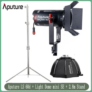 Aputure LS 60d LED Video Light 60W 5600k Daylight+Light Dome mini SE +2.8m Stand - Picture 1 of 11