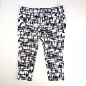 AVA & VIV W Capri-Hosen 20 W weiß schwarz abstrakt kariert fett Büro - Bild 1 von 9