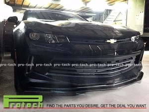 Chevy Chevrolet Camaro I4 V6 Gen6 T7 Carbon Fiber Front Bumper Lip Spoiler CF - Foto 1 di 2