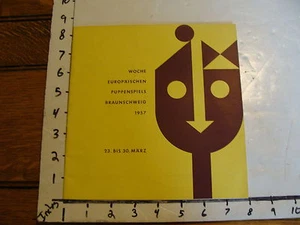 Vintage Puppet Marionette book: 1957German Puppets w/ surealistic sets  - Picture 1 of 5