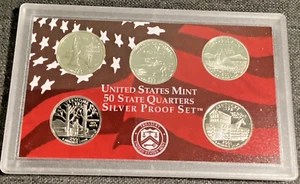 2001 S United States Mint Silver Proof Quarters Set - Picture 1 of 4