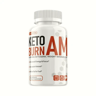 Keto Burn AM Pills - Keto Supplement for Weight Loss - 60 Capsules - Image 1 of 4