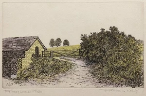 FRANCIS KELLY "FARMLAND" ORIGINAL SIGNED LIMITED EDITION RADIERUNG AQUATINTA 44/50 - Bild 1 von 24