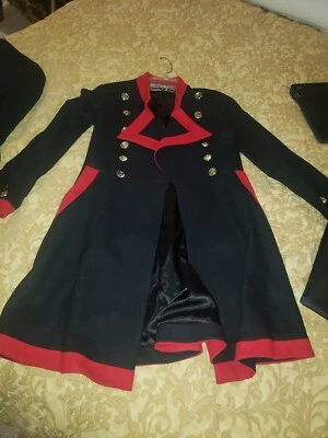 Wheels and Dollbaby 2 PC Pirata Militar Marinero Abrigo, Athena Marie Capri Pantalones Foto 1 de 4