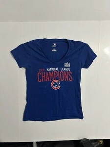 Chicago Cubs 2016 National League Champions Womens T-Shirt - Picture 1 of 10