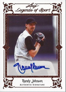 2012 Leaf Legends of Sport #BARJ2 Randy Johnson Auto - NM-MT