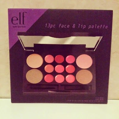 e.l.f. Cosmetics 13 Pc. Face & Lip Palette (Lip Color, Blush & Bronzer) - Image 1 of 4