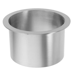 Embedded Trash Can Cover Stainless Steel Trash Holder Lid Small Round Trash - Picture 1 of 12