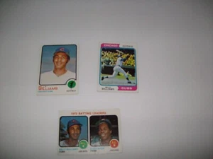 1973 Topps Billy Williams #200 1974 #110 & 1972 LL BATTING WILLIAMS/CAREW - Bild 1 von 2