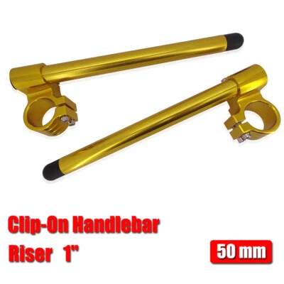 For Aprilia RS250 /RSV Mille 50mm Billet 1" Raised Clip On Handlebars 1998-2004 - Image 1 of 4