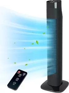 Tower Fan for Bedroom Fans That Blow Cold Air 80 Oscillating Fan with Remote - Picture 1 of 6