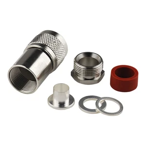 High Performance Male Clamp Replacement Accessories Adapter Coaxial Cable - Zdjęcie 1 z 9