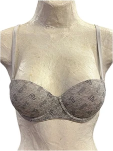 Victoria's Secret ROSA Wear Everywhere Multi-way Push-up Taglia 32B Grigio - Foto 1 di 9