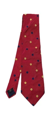 Corbata hombre CORNELIANI roja seda geométrica gran calidad M/ EN ITALIA BUEN ESTADO Foto 1 de 4