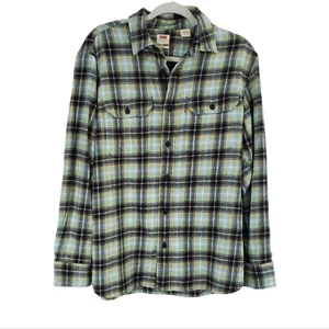 Levis Shirt Mens Size Small Green Plaid Classic Worker Relaxed Button Down NWT - Picture 1 of 6