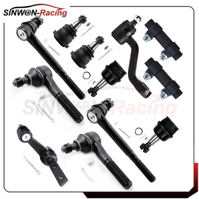 Kit de suspensão 12x para 1994-1995 96 Dodge Ram 1500 2WD peças de direção braço Pitman - Imagem 1 de 4