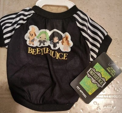 Camiseta Beetlejuice Perro Rayas Negras Xs S M L XL Disponible  Foto 1 de 3