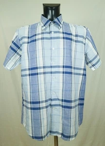 MENS GORDON CASUAL SHIRT SHORT SLEEVE LINEN COTTON SIZE XL EXCL ../ - Picture 1 of 5