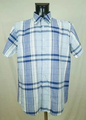 MENS GORDON CASUAL SHIRT SHORT SLEEVE LINEN COTTON SIZE XL EXCL ../ - Image 1 of 4