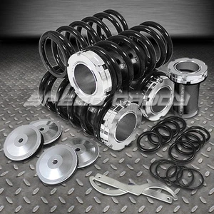 FRONT+REAR ALUMINUM SCALE COILOVER 0-3" SPRING FOR 88-00 CIVIC CRX INTEGRA BLACK - Bild 1 von 1