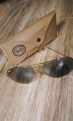 Gafas de sol vintage B&L RayBan aviador marco de metal dorado Foto 1 de 4