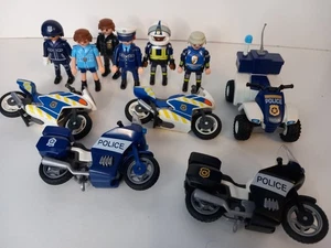 Playmobil Polizei Motorrad Konvolut plus Quad und Figuren City Polizei - Bild 1 von 10