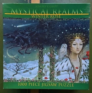 Kinuko Craft Mystical Realms 1000 Piece Jigsaw Puzzle Winter Rose New Sealed - Picture 1 of 16