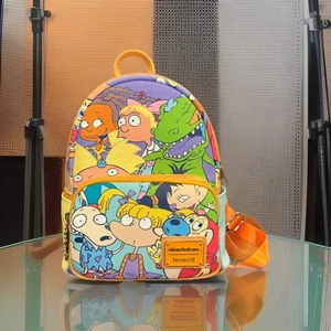 Loungefly Nickelodeon Nick 90s Color Block Mini Backpack Vibrant Colors Rugrats - Picture 1 of 6