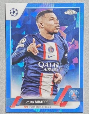 Kylian Mbappe 2022-23 Topps Chrome UCL Sapphire Edition Image Variation #100 -c - Image 1 of 2