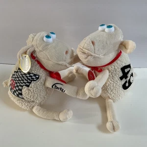 Serta Counting Sheep #49 NASCAR Brent Sherman Curto Toy Custom Plush 8" Set Of 2 - Picture 1 of 9