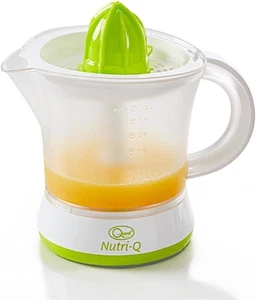 Electric Citrus Fruit Juicer 2 Cones Quick Press Strainer 1.2L Jug White - Picture 1 of 11