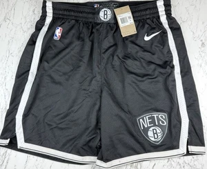Nike Brooklyn Nets Black 2019/20 Icon Edition Swingman Shorts Men’s XXL NWT NBA - Picture 1 of 8