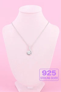 925 Sterling Silber Damen Kette Anhänger Halskette - Bild 1 von 4