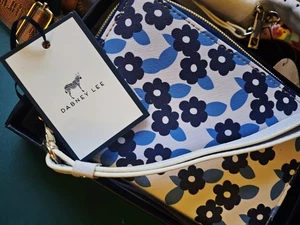 Dabney Lee Wristlet Blue & White - Picture 1 of 4