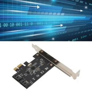PCIe 3.0 Controller Card 2 Port PCIe To III 6Gbps Support IDE AHCI NEW - Afbeelding 1 van 12