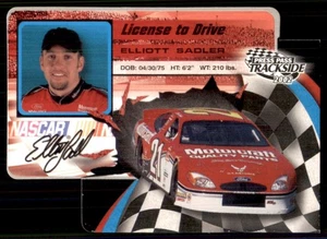 2002 Press Pass Trackside License to Drive #LDP Elliot Sadler die-cut - Picture 1 of 2