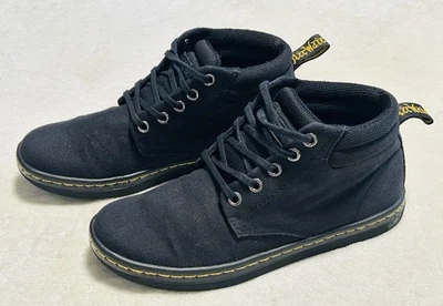 Dr. Doc Martens Belmont Shoes Black Casual Chukka Canvas Laces Women’s Size 6 - Image 1 of 4