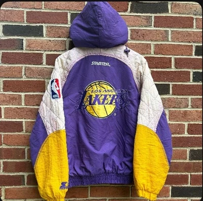 Chaqueta pulóver con capucha vintage de los 90 de Los Angeles Lakers Starter — pequeña Foto 1 de 3