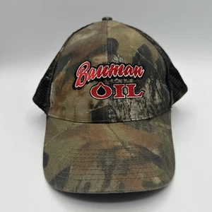 Sombrero Bauman Oil Company Snapback Camuflaje Malla Camionero Litchfield Ohio - Imagen 1 de 9