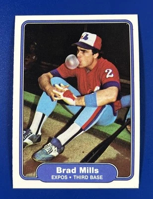 1982 Fleer Baseball Brad Mills Montreal Expos #196 - Image 1 of 2