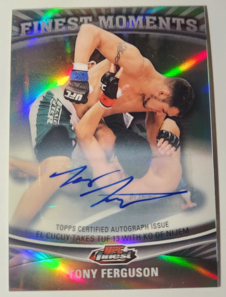 Tony Ferguson 2012 Topps UFC Finest Moments Autograph #FM-TF EL CUCUY - Image 1 of 2
